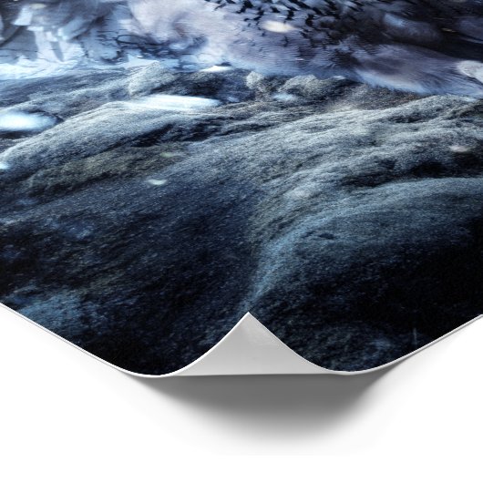 Flying Wild Bird Poster (Ecke)