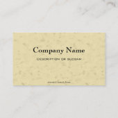 Flying Wild Ducks Yellow Visitenkarte (Rückseite)