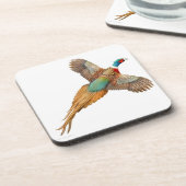 Flying Wild Ringneck Pheasant Cork Untersetzer (Linke Seite)