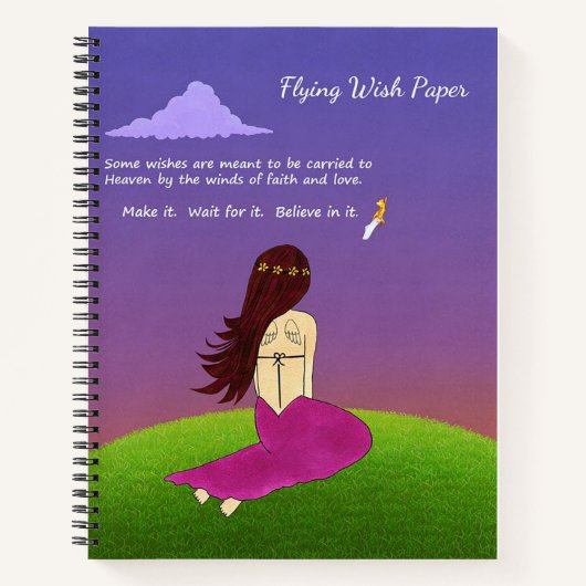 Flying Wish Paper-Notebook Notizblock (Vorderseite)