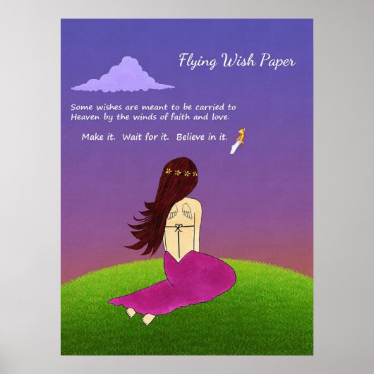 Flying Wish Paper Poster (Vorne)