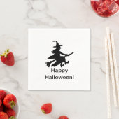 Flying Witch - Frohes Halloween - Serviette (Beispiel)