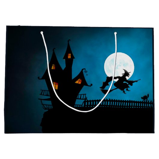 Flying Witch Große Geschenktüte (Rückseite)