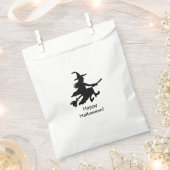 Flying Witch - Happy Halloween - Favor Bag Geschenktütchen (Ausgeschnitten)