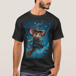 Flying – Witch Mouse Halloween TinyFur Shirt