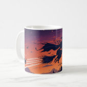 Flying Witch Mug | Classic Halloween Coffee Cup Kaffeetasse (Vorderseite Links)