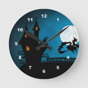 Flying Witch Runde Wanduhr