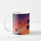 Flying Witch Tasse | Klassischer Halloween-Kaffeeb (Links)