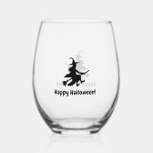 Flying Witch Weinglas Ohne Stiel (Rückseite)