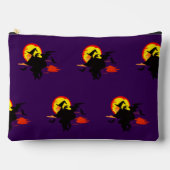 Flying Witch with full moon Zubehörtasche (Vorderseite)