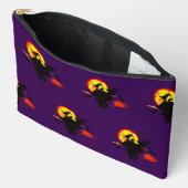 Flying Witch with full moon Zubehörtasche (Offen)