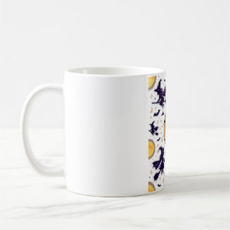 Flying Witches Full Moon Halloween Pattern Kaffeetasse