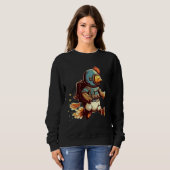 Flying with Jet Pack  Chicken Sweatshirt (Vorne ganz)