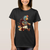 Flying with Jet Pack Chicken T-Shirt (Vorderseite)