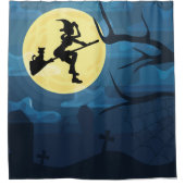 Flying Witt and Cat Shower Vorhang (Vorderseite)