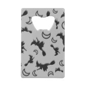 Flying witter zwischen Halbmond zu Halloween-Nacht Geldbeutel Flaschenöffner (Rückseite)