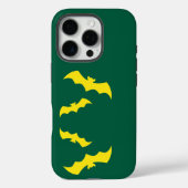 Flying Yellow Halloween Bats Case-Mate iPhone Hülle (Rückseite)