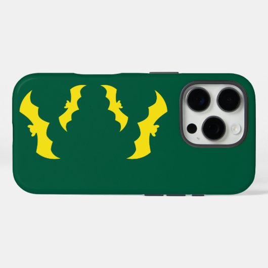 Flying Yellow Halloween Bats Case-Mate iPhone Hülle (Rückseite (Horizontal))