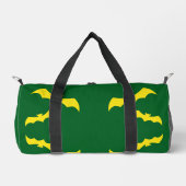 Flying Yellow Halloween Bats Duffle Bag (Vorderseite)