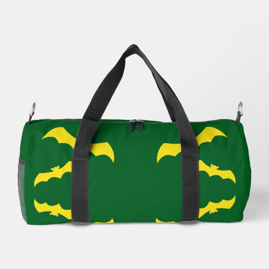 Flying Yellow Halloween Bats Duffle Bag (Rückseite)