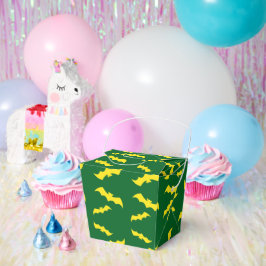 Flying Yellow Halloween Bats Geschenkschachtel