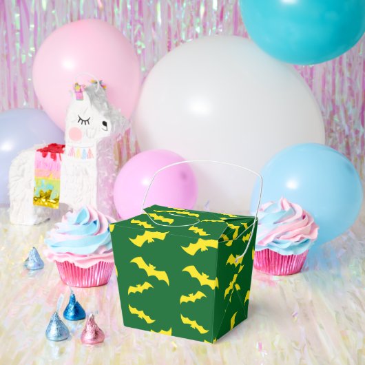 Flying Yellow Halloween Bats Geschenkschachtel (Party)