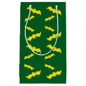 Flying Yellow Halloween Bats Kleine Geschenktüte (Vorderseite)