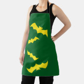 Flying Yellow Halloween Bats Schürze (InSitu)