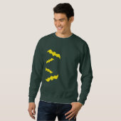 Flying Yellow Halloween Bats Sweatshirt (Vorne ganz)