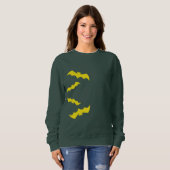 Flying Yellow Halloween Bats Sweatshirt (Vorne ganz)