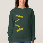Flying Yellow Halloween Bats Sweatshirt (Vorderseite)