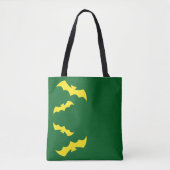 Flying Yellow Halloween Bats Tasche (Vorderseite)
