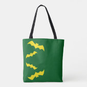Flying Yellow Halloween Bats Tasche (Rückseite)