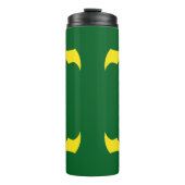 Flying Yellow Halloween Bats Thermosbecher (Vorderseite)