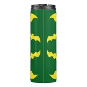 Flying Yellow Halloween Bats Thermosbecher (Rückseite)