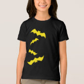 Flying Yellow Halloween Bats Tri-Blend Shirt (Vorderseite)
