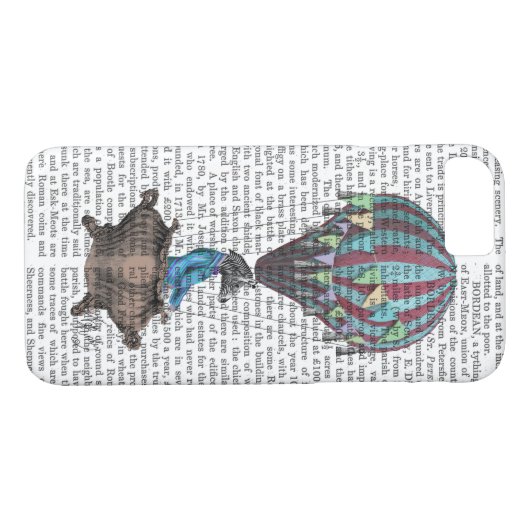 Flying Zebra Case-Mate iPhone Hülle (Rückseite (Horizontal))