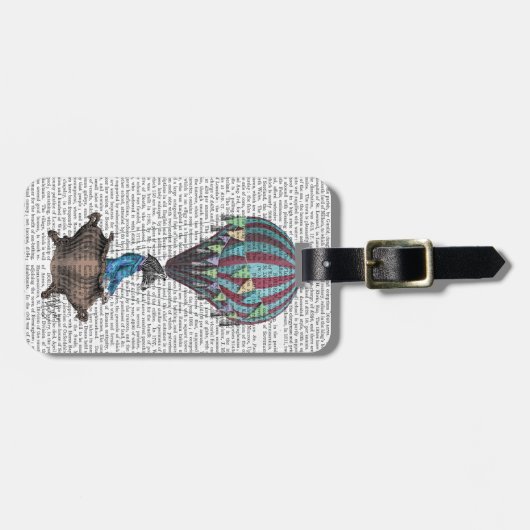 Flying Zebra Gepäckanhänger (Vorderseite horizontal)