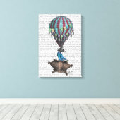 Flying Zebra Leinwanddruck (Insitu (Holzboden))