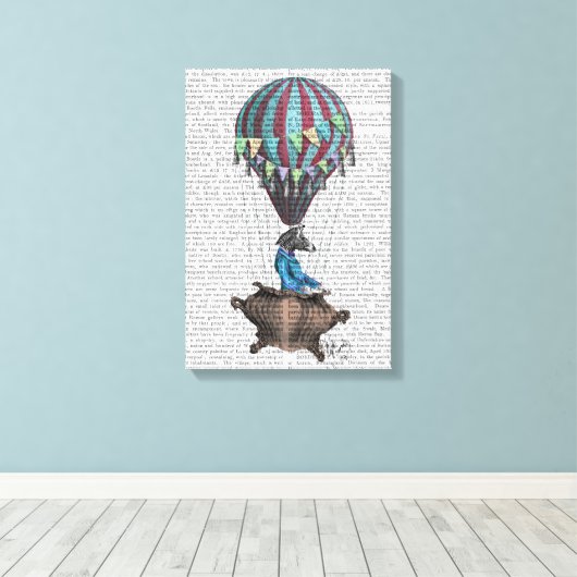 Flying Zebra Leinwanddruck (Insitu (Holzboden))