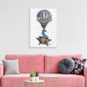 Flying Zebra Leinwanddruck (Insitu (Wohnzimmer))