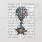 Flying Zebra Postkarte (Vorderseite)