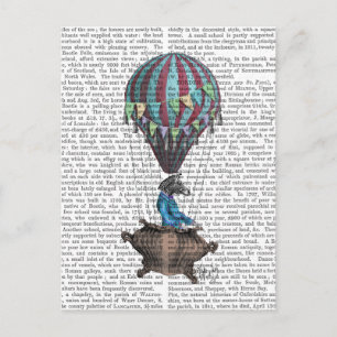 Flying Zebra Postkarte