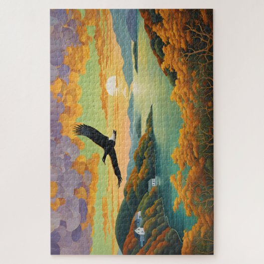 Flying Zuhause Puzzle (Vertikal)