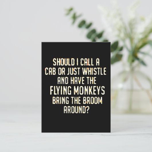Flyingmonkeypfeife Postkarte (Stehend Vorderseite)