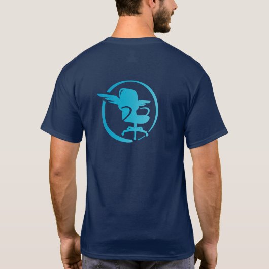 FlyJSim - Q4XP Blau-T - Shirt (Rückseite)