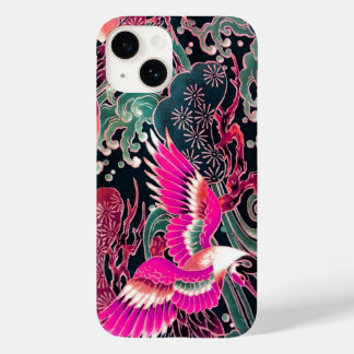 FLYKEN, WELLEN, BLUME Pink, Japanisch Case-Mate iPhone 14 Hülle