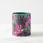 FLYKEN, WELLEN, BLUME Pink, Japanisch Tasse (Zentrum)