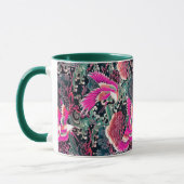 FLYKEN, WELLEN, BLUME Pink, Japanisch Tasse (Links)