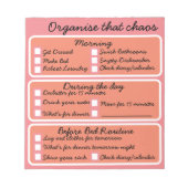 Flylady - Organisieren Sie das Chaos - Notebook Notizblock (Vorderseite)